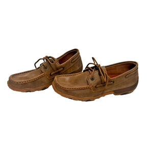 WDM0003 Twisted X Women's Casual Driving Moc - Brown Bomber 7.5M